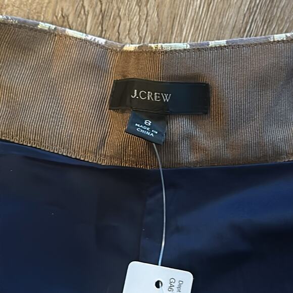 NWT J.Crew Metallic Leopard Trouser Shorts Size 8 - Picture 4 of 5